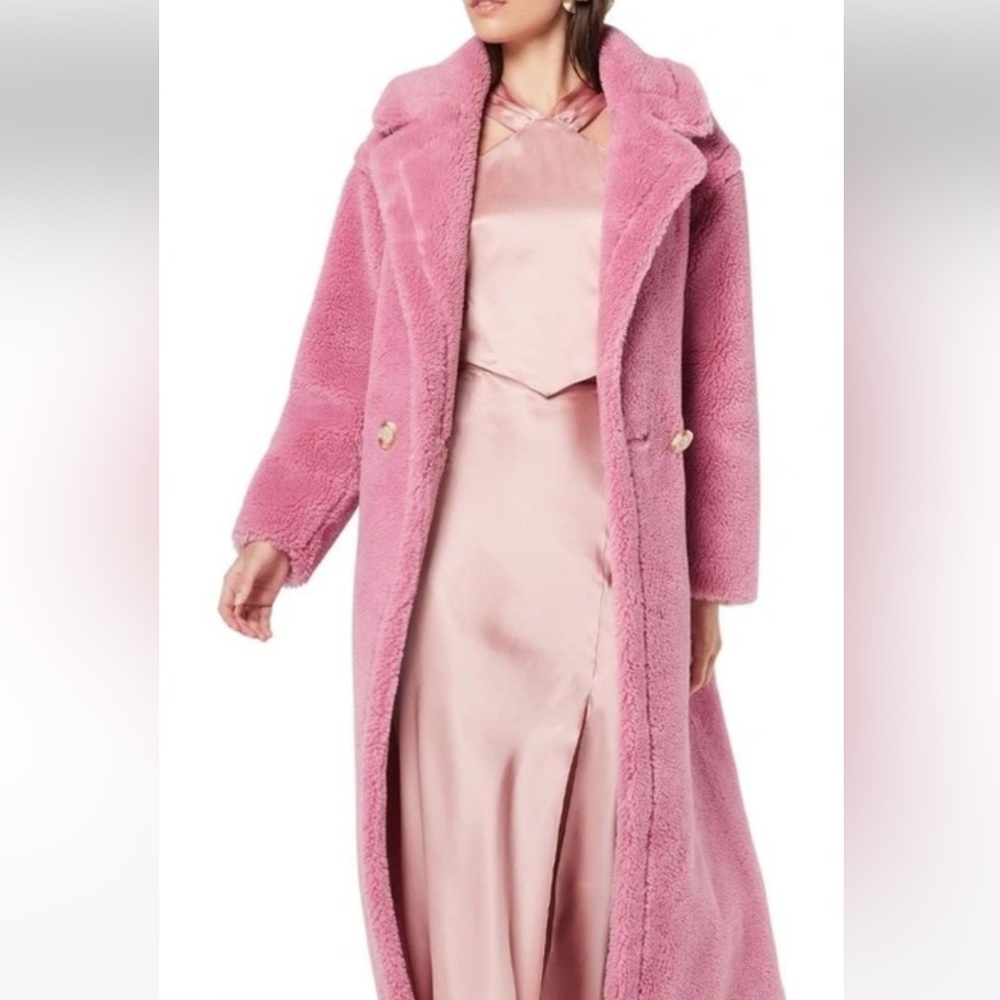 ELLIATT COAT INDI ROSE PINK FAUX FUR